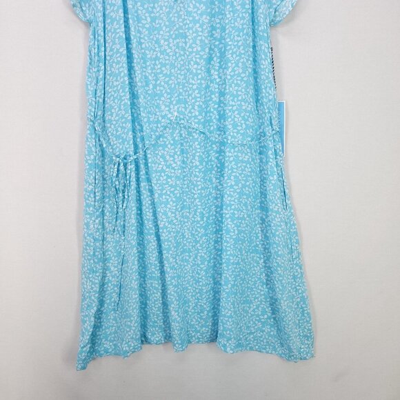 Draper James Floral Boho Dress Flutter Sleeve Tie Waist Pockets Medium Light - Picture 6 of 14